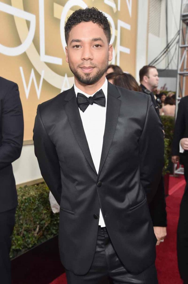 BEVERLY HILLS, CA - JANUARY 10:  73rd ANNUAL GOLDEN GLOBE AWARDS -- Pictured: Actor Jussie Smollett arrives to the 73rd Annual Golden Globe Awards held at the Beverly Hilton Hotel on January 10, 2016.  (Photo by Alberto Rodriguez/NBC/NBCU Photo Bank via Getty Images)