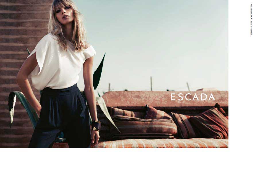 Julia Stegner Headlines Escada Ad Campaigns for Spring 2014 ...