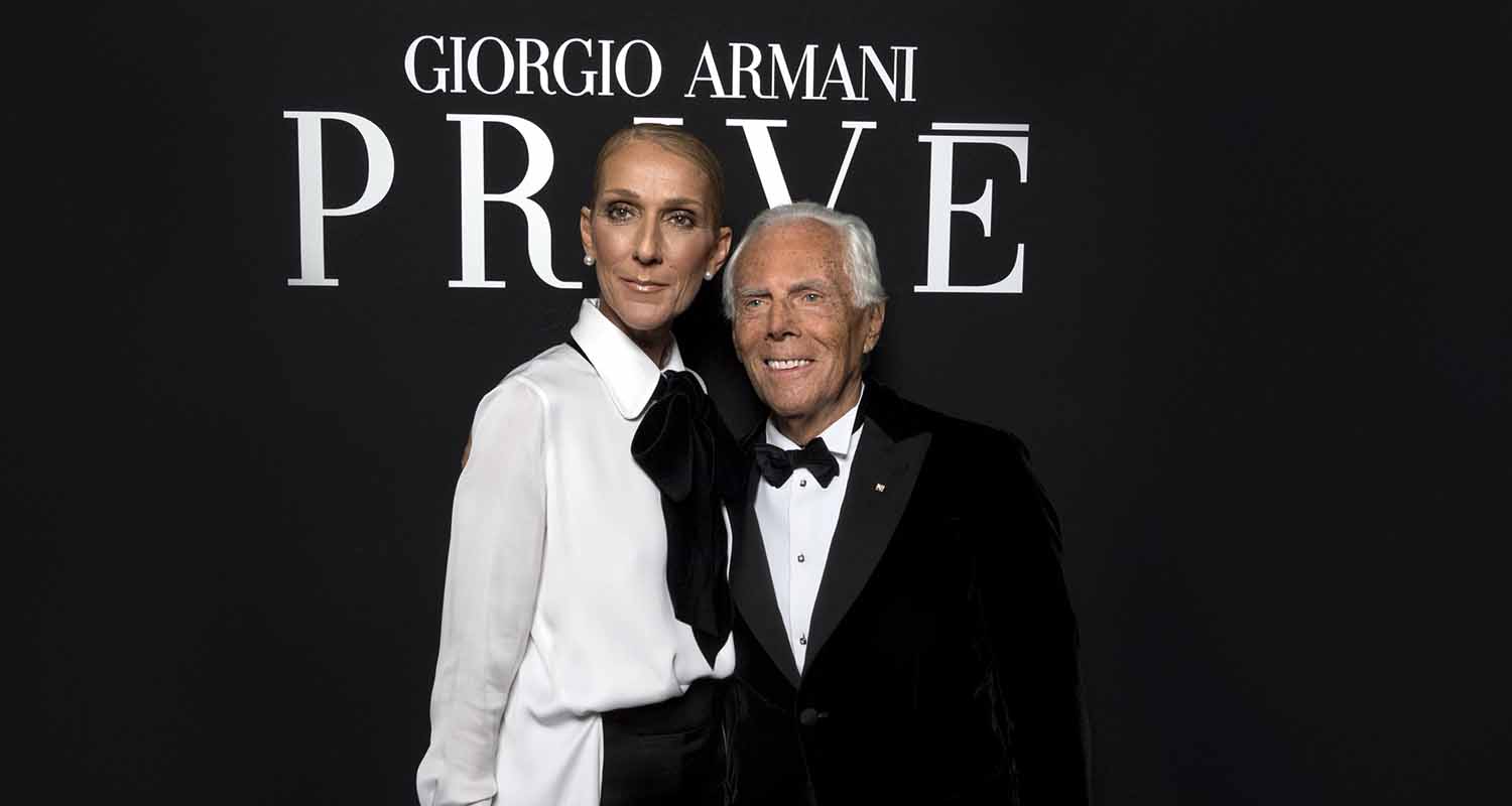 celine dion armani prive