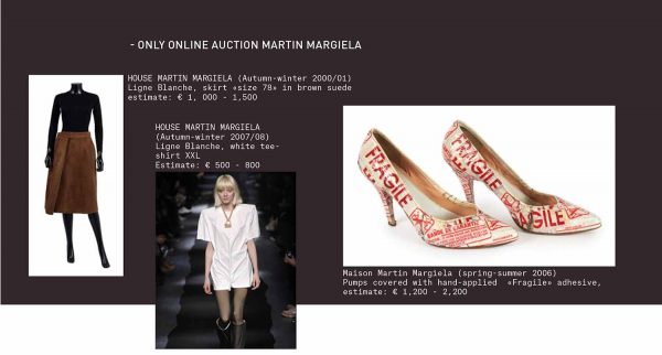 martin margiela only online auction