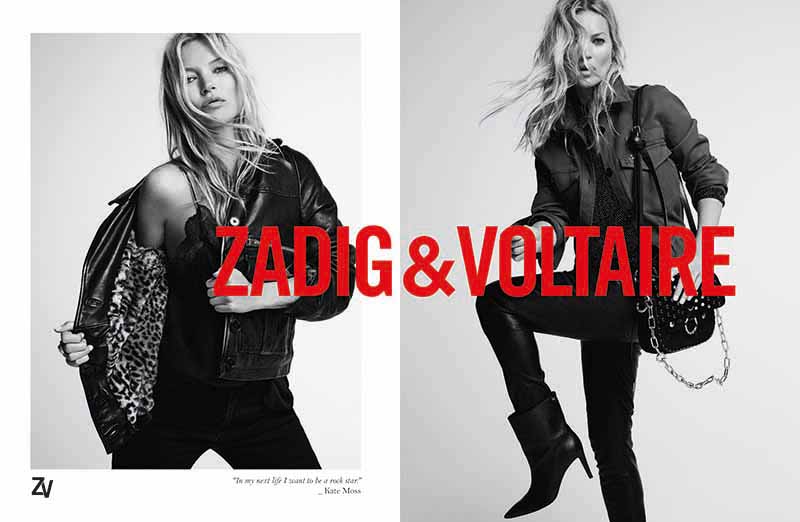 Kate Moss and Zadig & Voltaire Continue Collaboration with #ZVxKATE ...